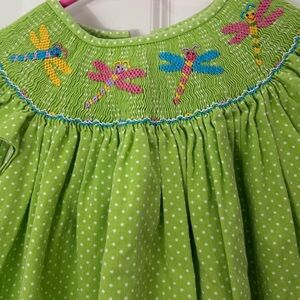 Smocked Dragonfly dress size 5
